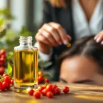 eine erfahrene friseurin erklärt, wie hagebuttenöl effektiv deine kopfhaut vor trockenheit schützt und für gesundes, gepflegtes haar sorgt.