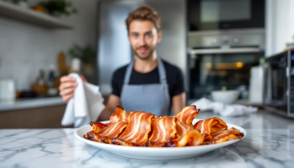 entdecken sie einen genialen mikrowellen-trick, der ihren speck unglaublich knusprig macht – schnell, einfach und lecker!